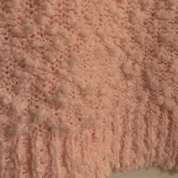 Large Vintage Margules Pastel Pink Chunky Sleeveless Sweater Grandmacore - Picture 5 of 7